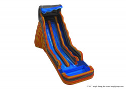 20 flammin volcano dual slide nowm 1 1664920122 20' Flaming Volcano Dual Lane Dry Slide