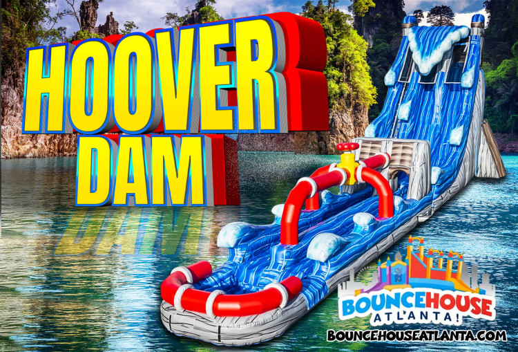 22' Hoover Dam Dual Lane Water Slide