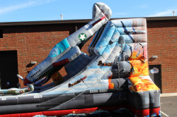 20' Shark Mouth Fighter Jet Water Slide