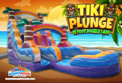 18' Tiki Plunge Dual Lane Dry Slide