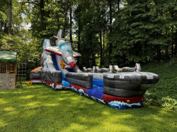 20' Shark Mouth Fighter Jet Water Slide
