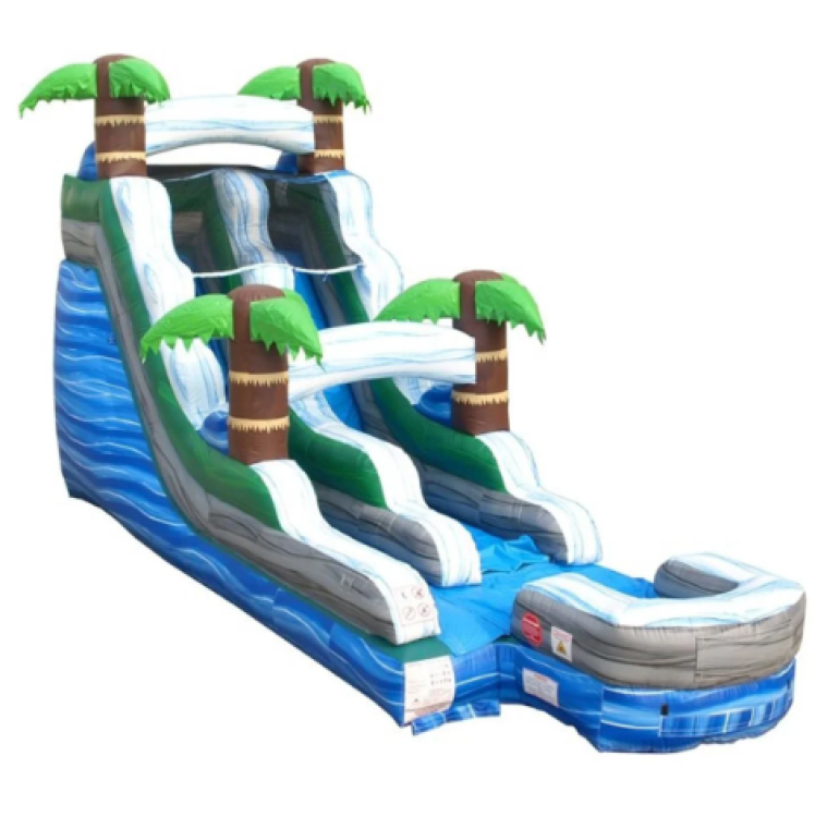 15' Tropical Marble Water Slide